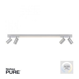 Obrázek pro produkt PURE Lines LED bodové svítidlo stmívatelné otočné CCT 2700-5000K hliník - PAUL NEUHAUS