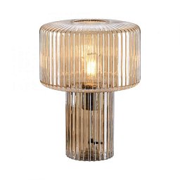 Obrázek pro produkt FUNGUS LED stolní lampa jantarová barva, sklo tvaru houby, pr.25cm, vypínač - PAUL NEUHAUS