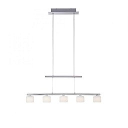 Obrázek pro produkt HYDRA LED závěsné svítidlo, stříbrná barva, 5 ramenné, nastavitelná výška, nad jídelní stů 3000K - PAUL NEUHAUS