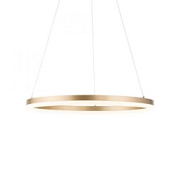 Obrázek pro produkt TITUS LED závěsné svítidlo 60x60 mosaz, kruhové, stmívatelné, paměťová funkce, moderní SimplyDim 3000K - PAUL NEUHAUS