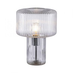 Obrázek pro produkt FUNGUS LED stolní lampa transparentní, sklo tvaru houby, pr.25cm, vypínač - PAUL NEUHAUS