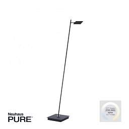 Obrázek pro produkt PURE MIRA LED stojací svítidlo stmívatelné nožní vypínač 2700-5000K černá perleť - PAUL NEUHAUS