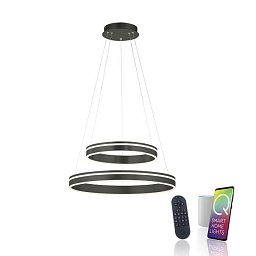 Obrázek pro produkt Q-VITO LED závěsné svítidlo Smart Home antracit, stmívatelné ZigBee 2700-5000K - PAUL NEUHAUS