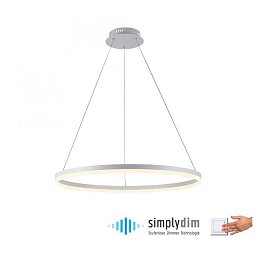 Obrázek pro produkt TITUS LED závěsné svítidlo 80x80, bílá, kruhové, stmívatelné, paměťová funkce, moderní SimplyDim 3000K - PAUL NEUHAUS