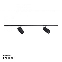 Obrázek pro produkt PURE LED lištové svítidlo stmívatelné, prodloužitelné, černá, otočné 3000K - PAUL NEUHAUS