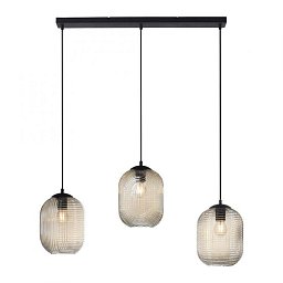 Obrázek pro produkt SHITAKE LED závěsné svítidlo, 3 ramenné, barva jantar, retro styl, skleněné stínidlo - PAUL NEUHAUS