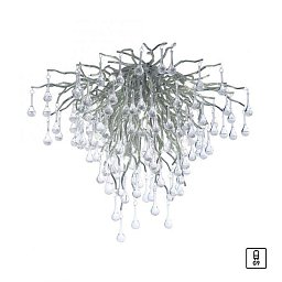 Obrázek pro produkt Stropní svítidlo ICICLE 9x G9 40W š.50cm stříbrná - PAUL NEUHAUS