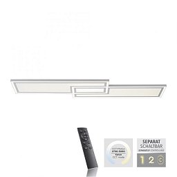 Obrázek pro produkt EDGING LED stropní svítidlo bílé ploché 110x28, dálkový ovladač, stmívatelné, CCT nastavení teploty barvy 2700-5000K - LEUCHTEN DIREKT / JUST LIGHT