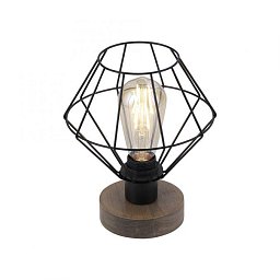 Obrázek pro produkt KASKA Stolní lampa, dřevodekor, 1xE27 max. 40 W, do interiéru, dřevěný dekor a kov, - LEUCHTEN DIREKT / JUST LIGHT