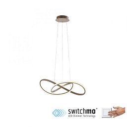 Obrázek pro produkt MARIA LED závěsné svítidlo, matná mosaz, stmívatelné, nastavitelná výška krokově stmívatelné 3000K - LEUCHTEN DIREKT / JUST LIGHT