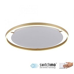 Obrázek pro produkt RITUS LED stropní svítidlo, matná mosaz, kruhové pr.60cm, stmívatelné, Switchmo, teplá bílá krokově stmívatelné 3000K - LEUCHTEN DIREKT / JUST LIGHT