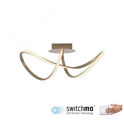 Obrázek pro produkt MARIA LED stropní svítidlo, matná mosaz, stmívatelné, IP20, do interiéru krokově stmívatelné 3000K - LEUCHTEN DIREKT / JUST LIGHT