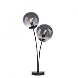 Obrázek pro produkt BIG WIDOW LED stolní lampa, černá, jednoduchá, šňůrový vypínač, 2 ramenná - LEUCHTEN DIREKT / JUST LIGHT