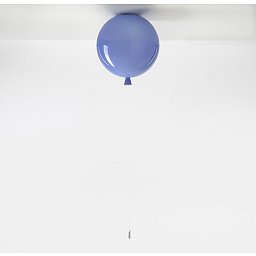 Obrázek pro produkt Stropní svítidlo Memory, průměr skla 25cm, E27 15W úsporná MODRÁ matná - BROKIS C