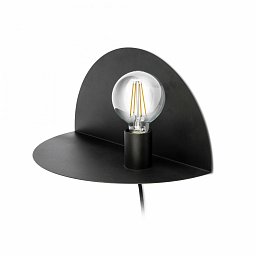 Obrázek pro produkt NIT Right nástěnná lampa, černá - FARO