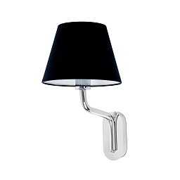 Obrázek pro produkt ETERNA nástěnná lampa, chrom/černá - FARO