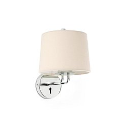 Obrázek pro produkt MONTREAL nástěnná lampa, chrom/béžová - FARO