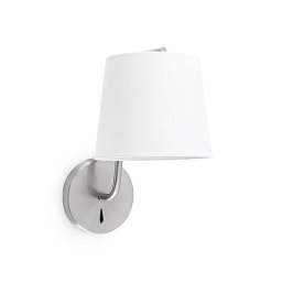 Obrázek pro produkt BERNI nástěnná lampa, nikl - FARO