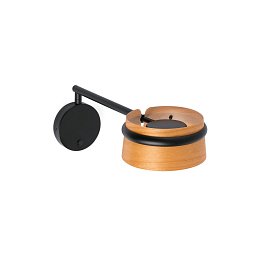 Obrázek pro produkt LOOP nástěnná lampa, černá, s nastavitelným ramenem - FARO