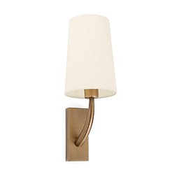 Obrázek pro produkt REM nástěnná lampa, starozlatá/béžová - FARO