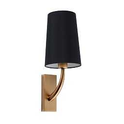 Obrázek pro produkt REM nástěnná lampa, starozlatá/černá - FARO