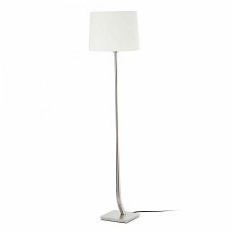Obrázek pro produkt REM matný nikl/bílá stojací lampa - FARO
