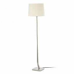 Obrázek pro produkt REM matný nikl/béžová stojací lampa - FARO