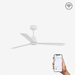 NASSAU M, bílá, stropní ventilátor s DC motorem SMART - FARO Obrázek pro produkt NASSAU M, bílá, stropní ventilátor s DC motorem SMART - FARO