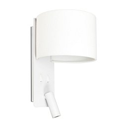 Obrázek pro produkt FOLD nástěnná lampa, bílá, se čtecí lampičkou - FARO