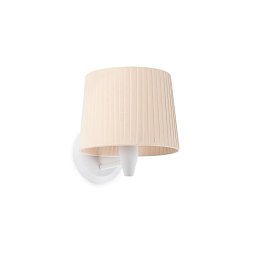 Obrázek pro produkt SAMBA bílá/skládaná béžová nástěnná lampa - FARO
