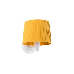 Obrázek pro produkt SAMBA bílá/skládaná žlutá nástěnná lampa - FARO