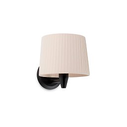 Obrázek pro produkt SAMBA černá/skládaná nástěnná lampa, béžová - FARO