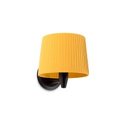 Obrázek pro produkt SAMBA černá/skládaná žlutá nástěnná lampa - FARO