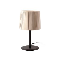 Obrázek pro produkt SAMBA černá/skládaná béžová stolní lampa - FARO