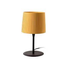 Obrázek pro produkt SAMBA černá/skládaná žlutá stolní lampa - FARO