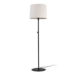 Obrázek pro produkt SAMBA černá/skládaná béžová stojací lampa - FARO
