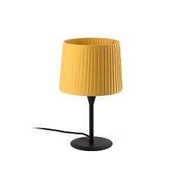 Obrázek pro produkt SAMBA černá/skládaná žlutá mini stolní lampa - FARO