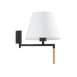 Obrázek pro produkt RON nástěnná lampa, tmavě šedá/bílá - FARO