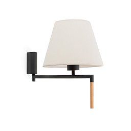Obrázek pro produkt RON nástěnná lampa, tmavě šedá/béžová - FARO
