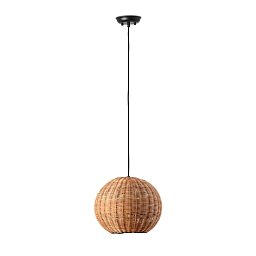 HAKA 300 závěsné svítidlo, černá/ratan - FARO Obrázek pro produkt HAKA 300 závěsné svítidlo, černá/ratan - FARO