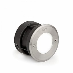 Obrázek pro produkt LED 18 R zapuštěné svítidlo do zdi kruhové, nerez, 3000K - FARO