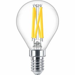 Žárovka Philips MASTER LED DT 5,9W E14 2200-2700K Ra90 P45 čirá - PHILIPS Obrázek pro produkt Žárovka Philips MASTER LED DT 5,9W E14 2200-2700K Ra90 P45 čirá - PHILIPS