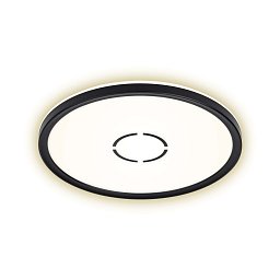 Obrázek pro produkt Slim svítidlo LED panel, pr. 29,3 cm, 2400 lm, 18 W, černá - BRILONER