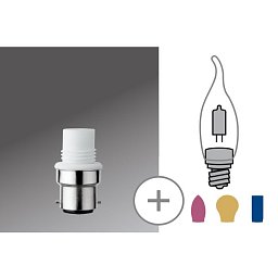 Halogenová patice mini pro G9 B22d 230V bílá - PAULMANN Obrázek pro produkt Halogenová patice mini pro G9 B22d 230V bílá - PAULMANN