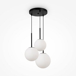 Obrázek pro produkt Závěsné svítidlo Basic form E14 3x40W opálové sklo bílá/černá kov designové - MAYTONI