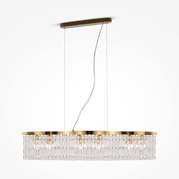 Obrázek pro produkt Závěsné svítidlo Dune E14 6x60W zlatá kov křišťálové přívěsky - MAYTONI