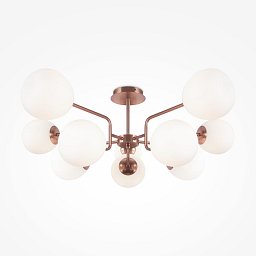 Obrázek pro produkt Závěsné svítidlo Erich E14 10x40W bílá/zlatá kov sklo designové - MAYTONI