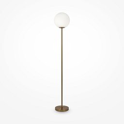 Obrázek pro produkt Stojací lampa Ring E27 60W bílá mosaz kov sklo - MAYTONI