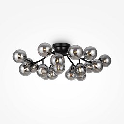 Obrázek pro produkt Stropní svítidlo Dallas 20xG9 28W kouřové sklo černý kov designové - MAYTONI