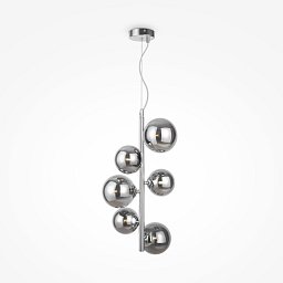 Obrázek pro produkt Závěsné svítidlo Dallas 6x28W kouřové sklo chrom kov designové - MAYTONI